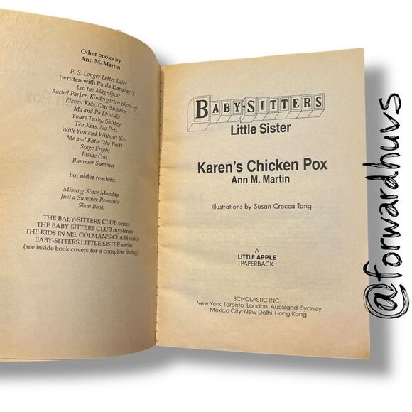 Bundle Sale 3 for $15 | Baby-Sitters Little Sister | Karen’s Chicken Pox #114 - Picture 4 of 7
